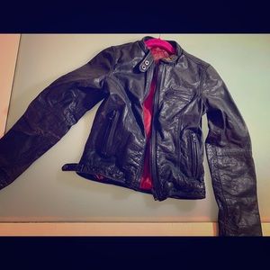 Superdry leather jacket